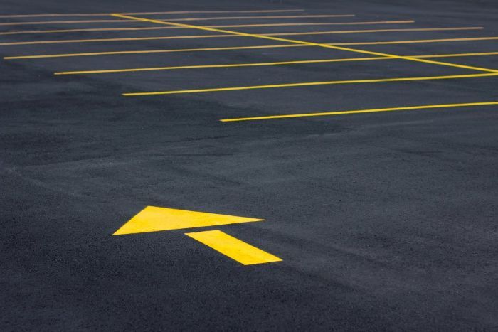 Parking lot painting services in Iowa City